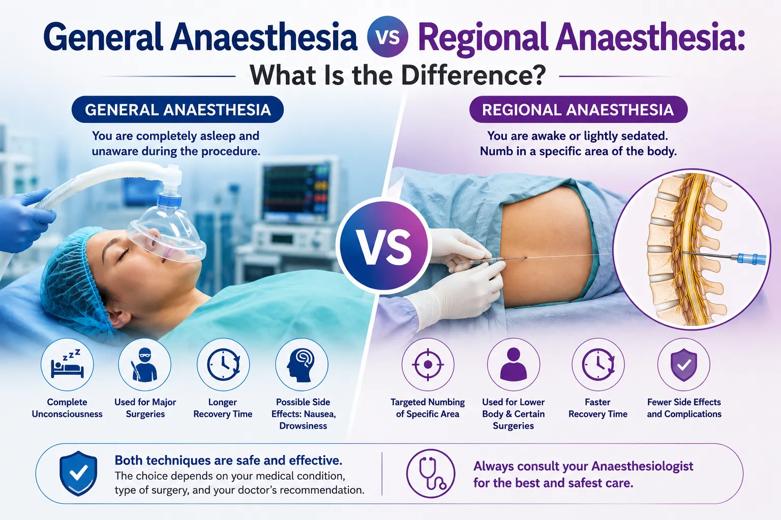 General Anaesthesia vs Regional Anaesthesia: What Is the Difference?